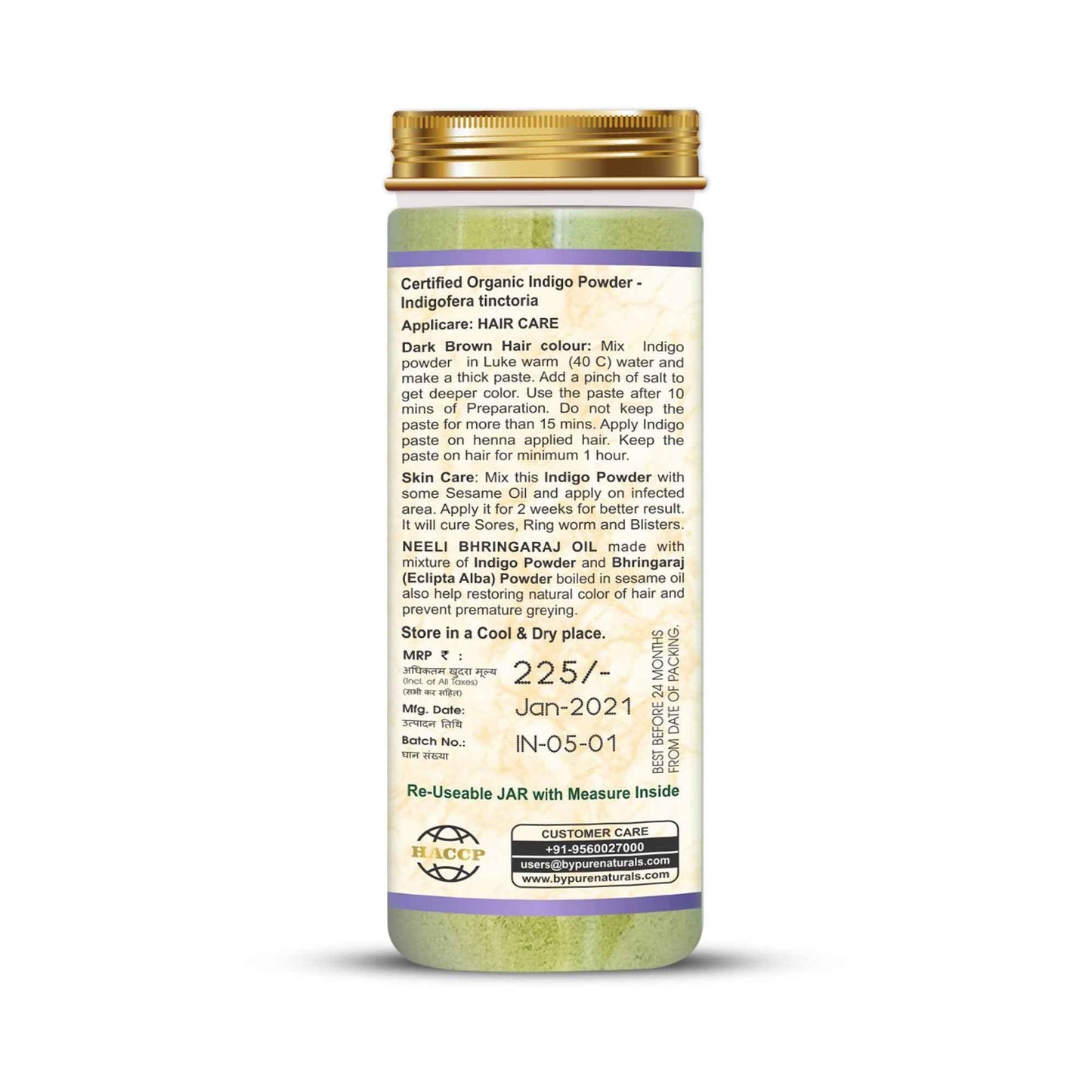 byPureNaturals Organic Indigo Powder