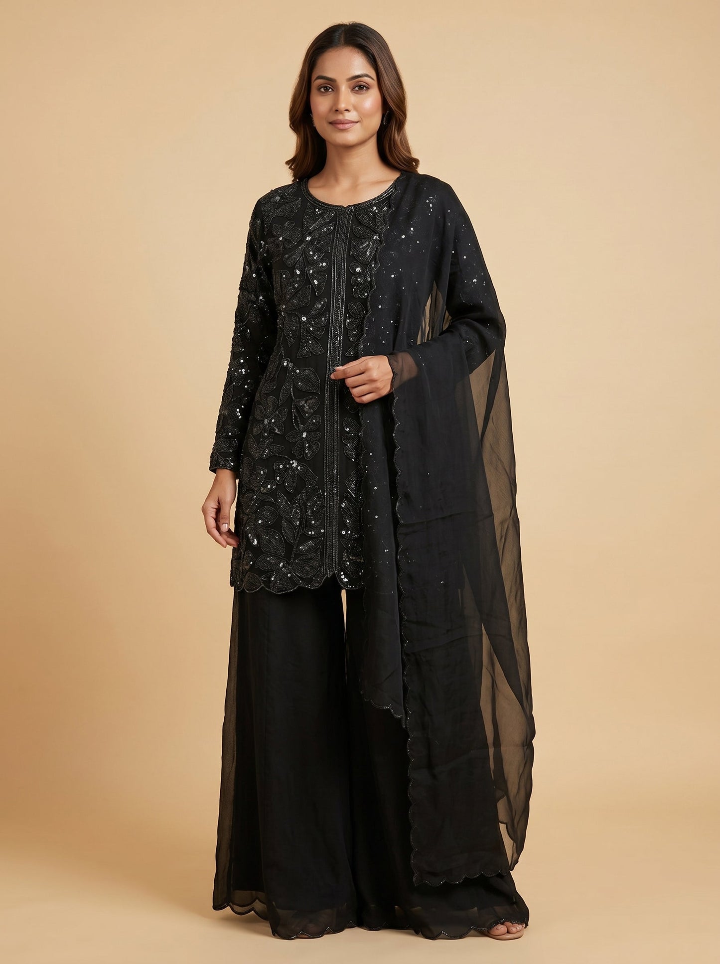 Ink Black Palazzo Set