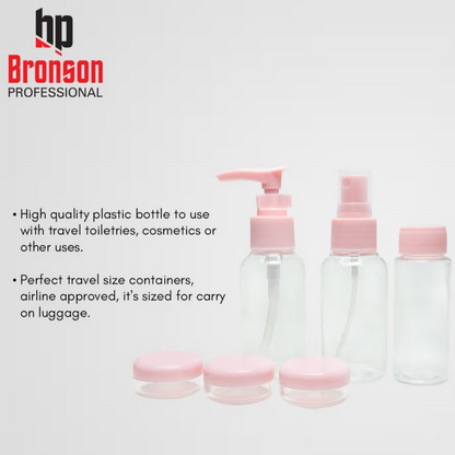 Bronson Professional 6Pc Travel Bottles And Travel Essentials
