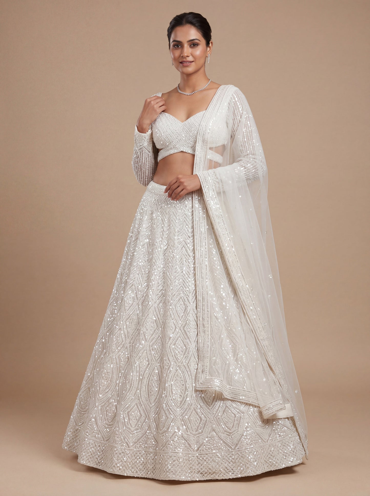 Ivory Bridal Contemporary Soft Glam Lehenga