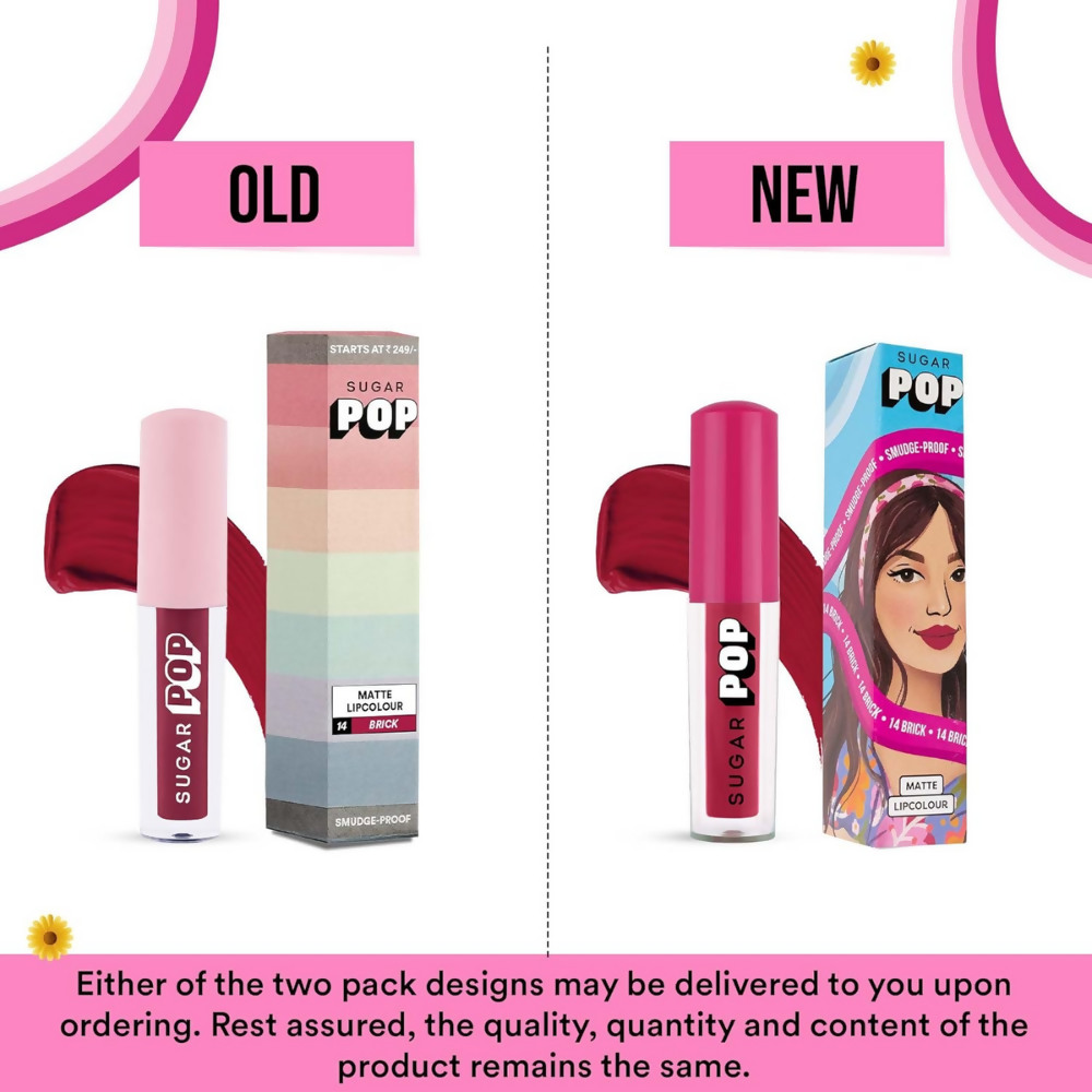 SUGAR POP Matte Lipstick - 14 Brick
