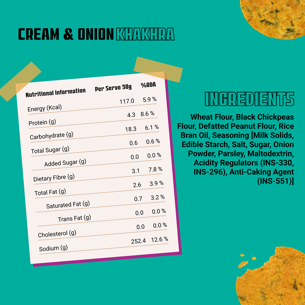 Knacks Coin Khakhra Crisps - Dream & Onion Flavour