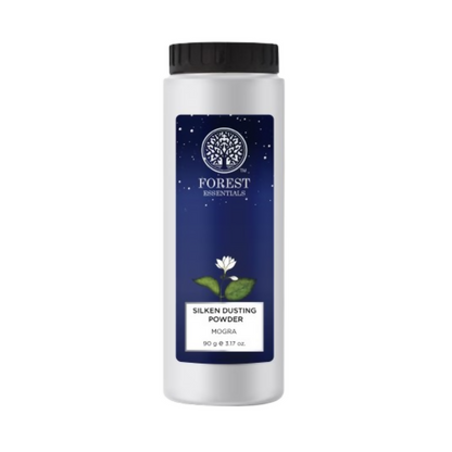 Forest Essentials Silken Mogra Natural Dusting Powder - Lightly Scented