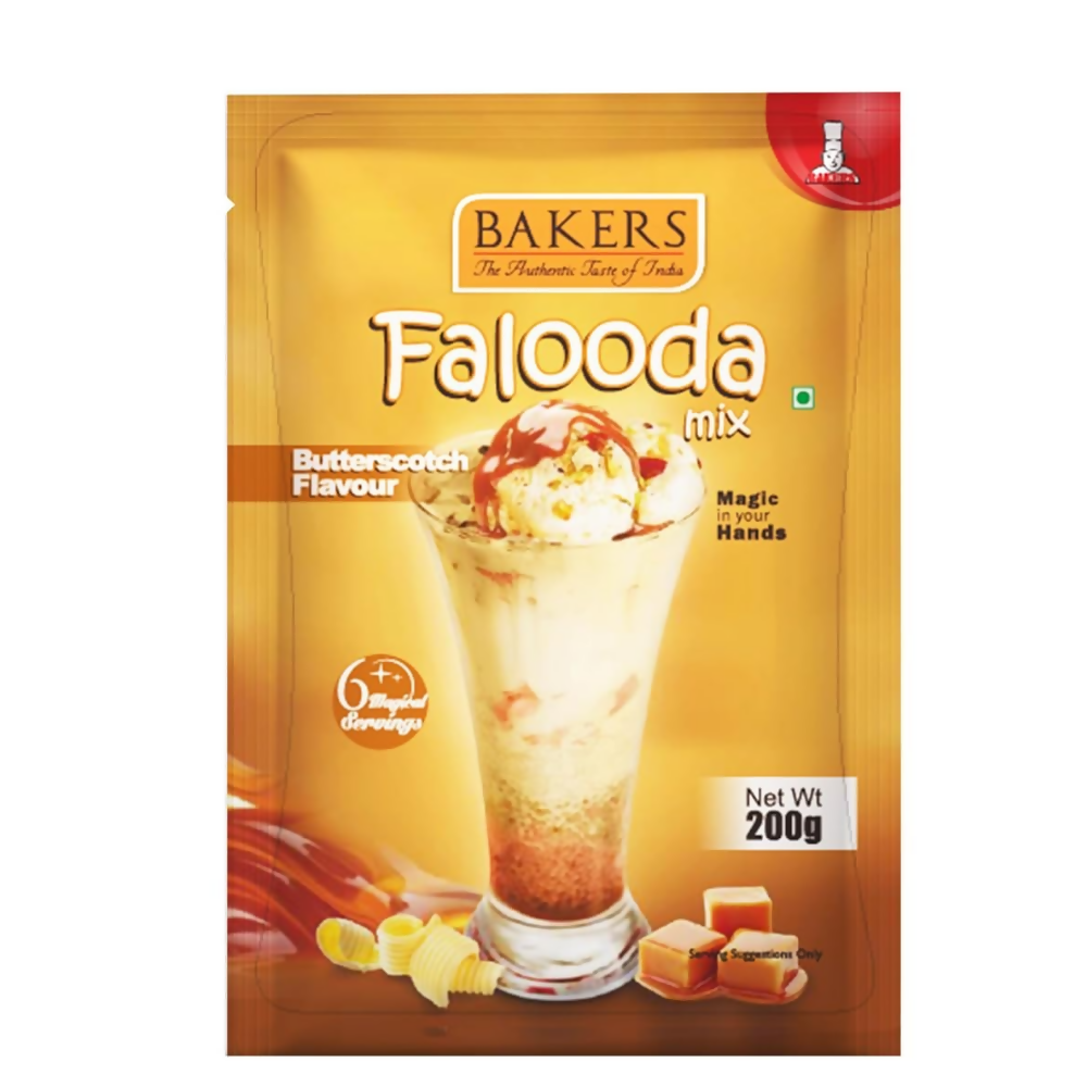 BAKERS Falooda Mix Powder - Chocolate, Butterscotch and Strawberry