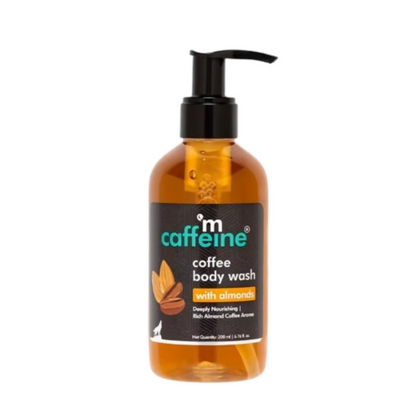 mCaffeine Coffee Body Wash with Almonds De-Tan & Deep Cleansing Shower Gel in Chocolatey Aroma