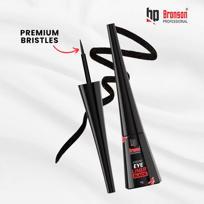 Bronson Professional Liquid Eyeliner Smudgeproof ,Lightweight, Matte Finsih Eyeliner - Black