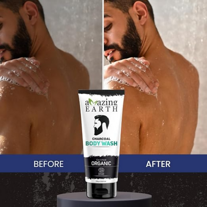 Amazing Earth Charcoal Body Wash for Men