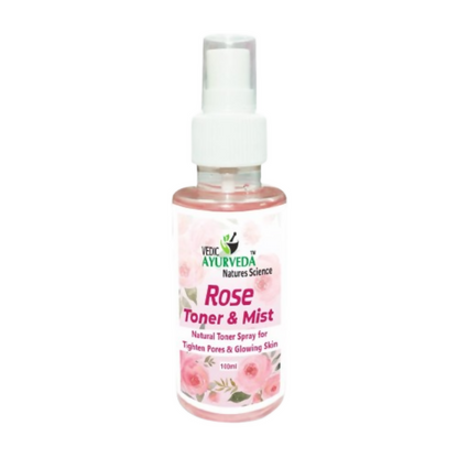 VedicAyurveda Rose Toner & Mist Steam Distilled Rose Water
