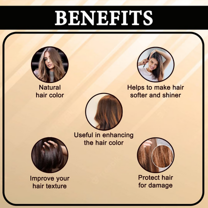 VedicAyurveda Henna Hair Color Naturally Brown