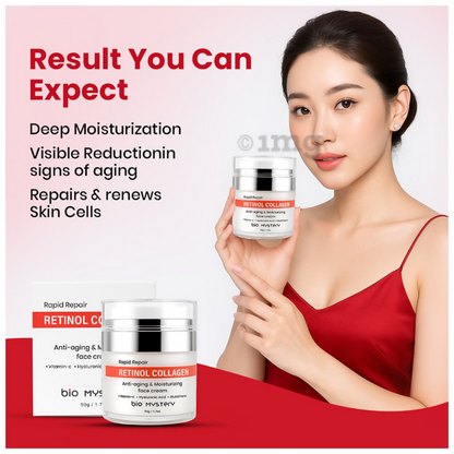 bio Mystery Collagen + Retinol + Hyaluronic Cream with Vitamin C & Glutathione