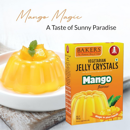 BAKERS Jelly Crystal Set of 4 - Mango, Pineapple, Litchi & Orange