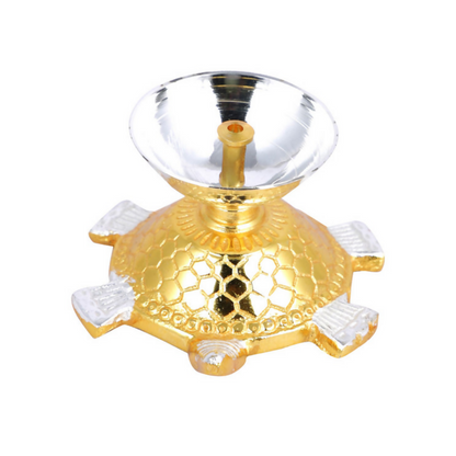 CraftVatika Brass Turtle Base Diya