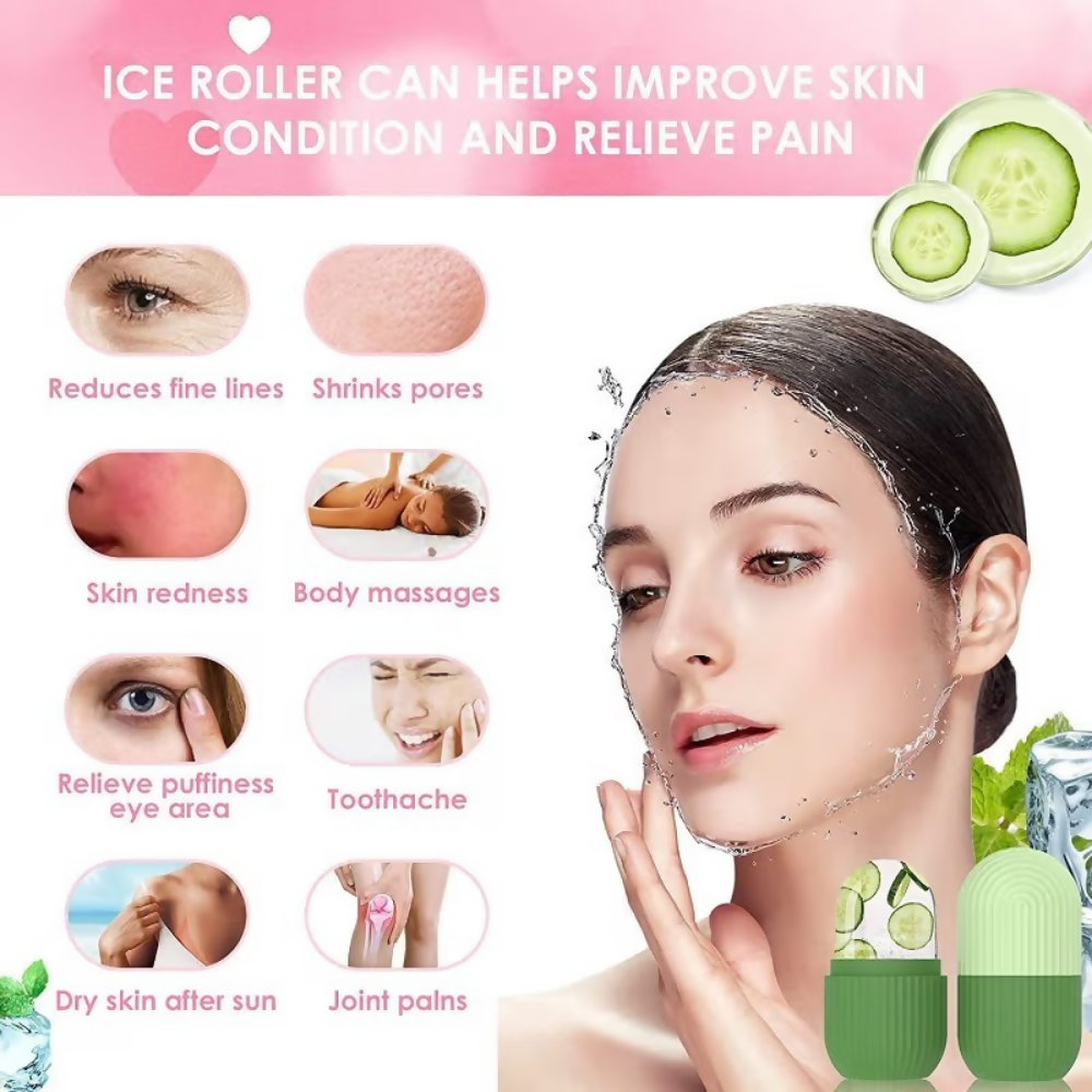 Bronson Professional Classic Silicone Ice Facial Roller