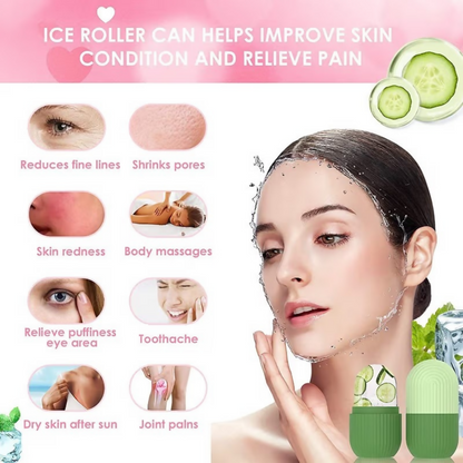 Bronson Professional Classic Silicone Ice Facial Roller