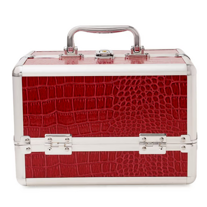 Bronson Professional Makeup Vanity Trousseau Box Faux Leather Finish (Multi-Color)
