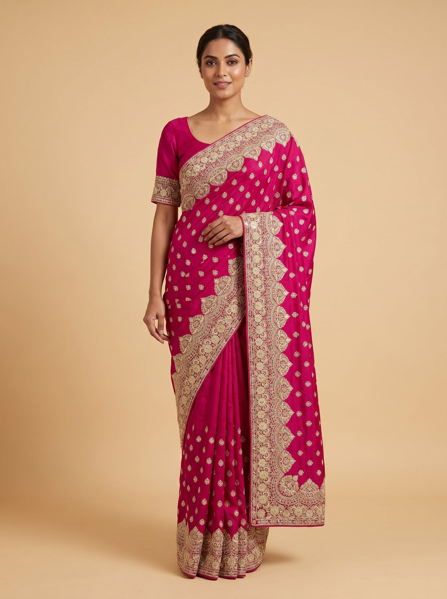 Keri Rani Paisley Embroidered Saree