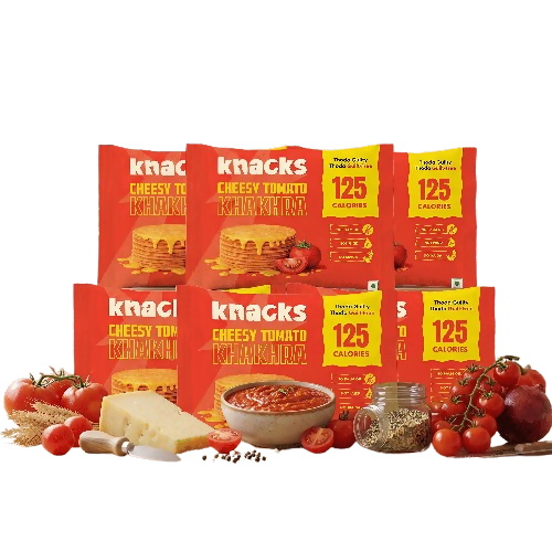 Knacks Coin Khakhra Crisps - Cheesy Tomato Flavour
