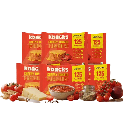 Knacks Coin Khakhra Crisps - Cheesy Tomato Flavour