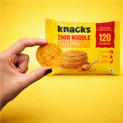 Knacks Coin Khakhra Crisps - 2Min Noodle Flavour