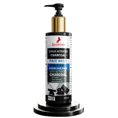 Zenius Activated Charcoal Face Wash for Cleanse Face Dirt and Improve Skin