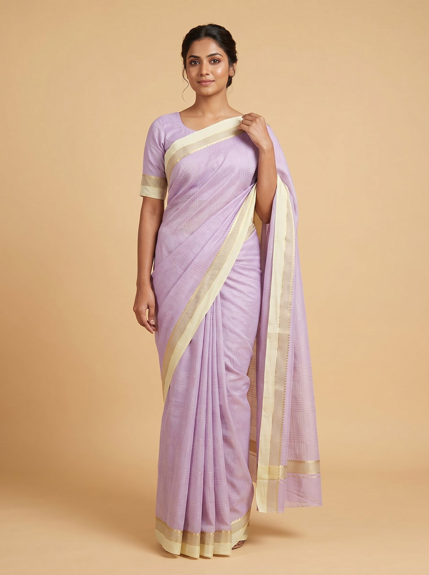 Lavender Dream Flow Handloom Saree
