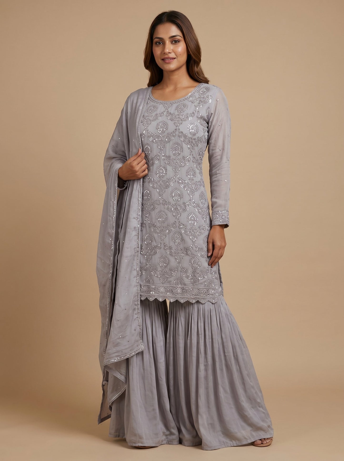 Lavender Drift Sharara Set