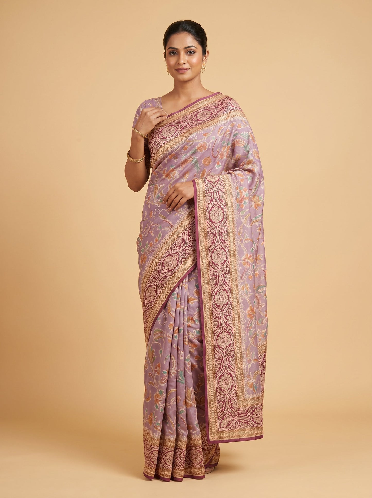 Lavender Serene Tone Handloom Saree