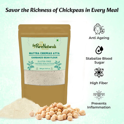 byPureNaturals Mattra Chikpeas Atta (Garbanzo Bean Flour)