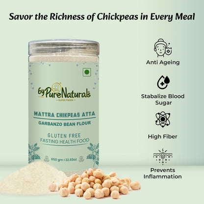 byPureNaturals Mattra Chikpeas Atta (Garbanzo Bean Flour)
