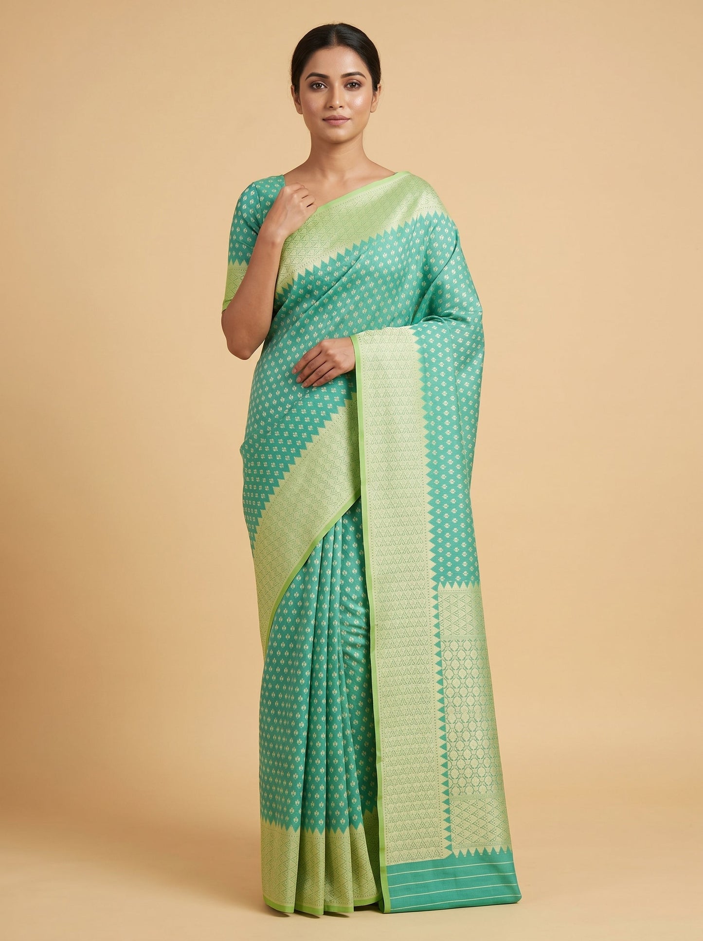 Lemon Handloom Saree