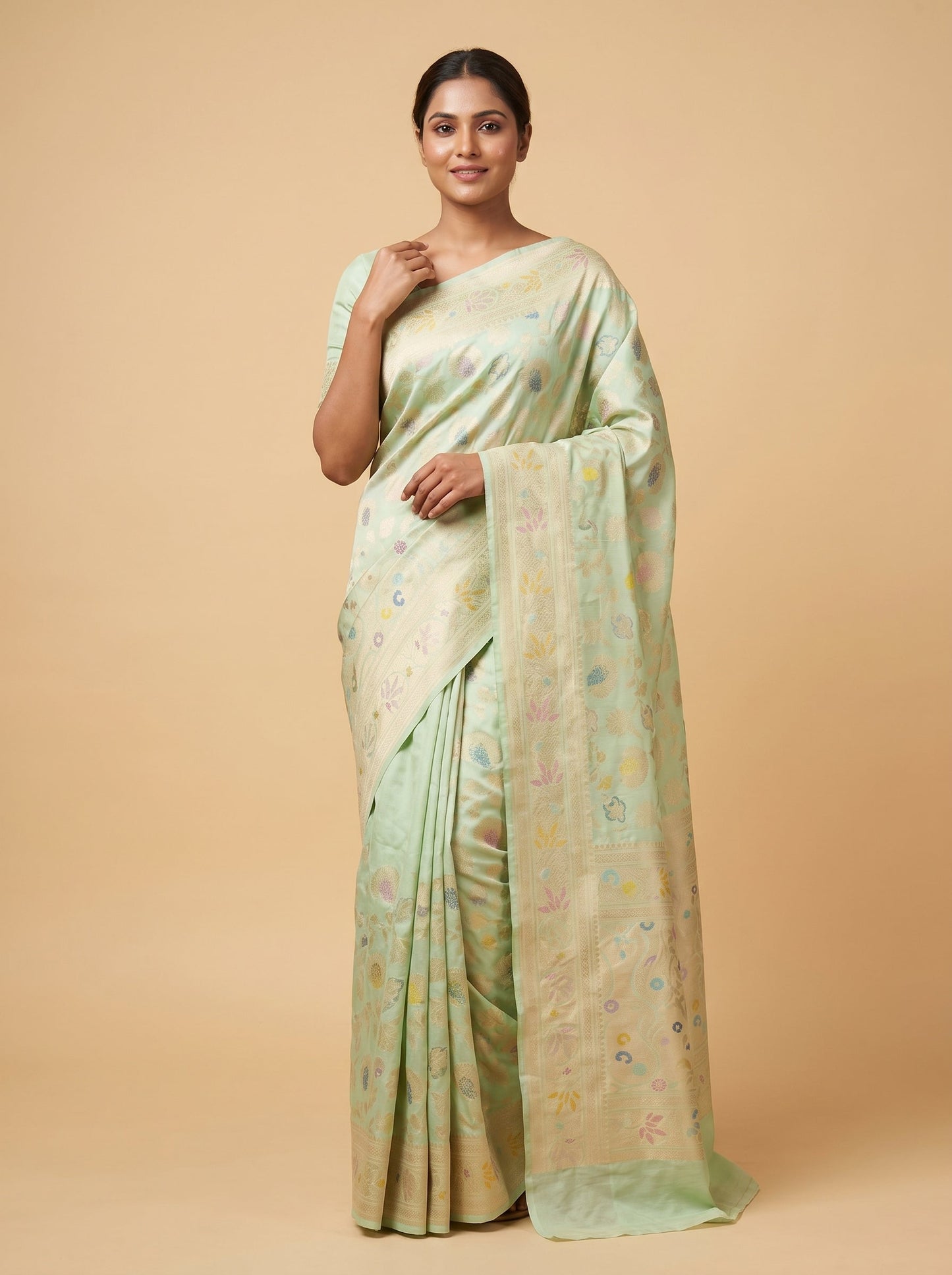 Light Green Handloom Saree