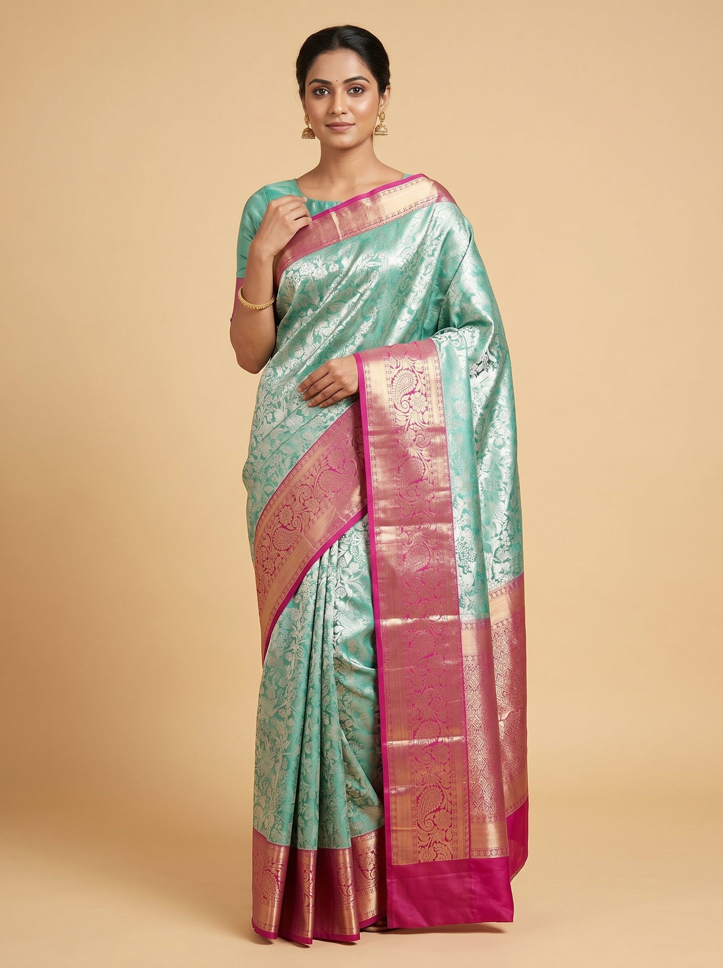 Light Green Soft Handloom Saree