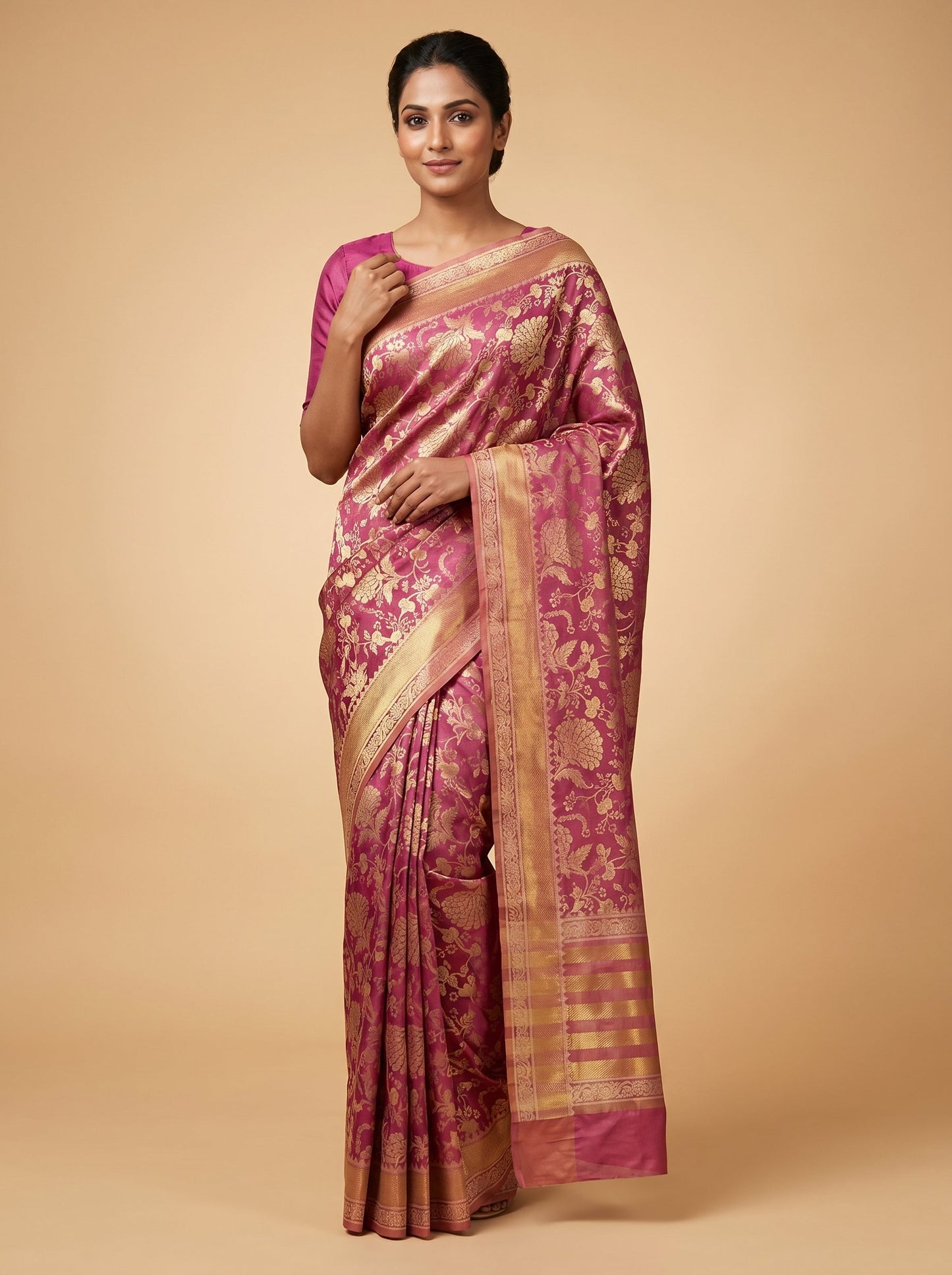 Light Lavender Airy Grace Handloom Saree