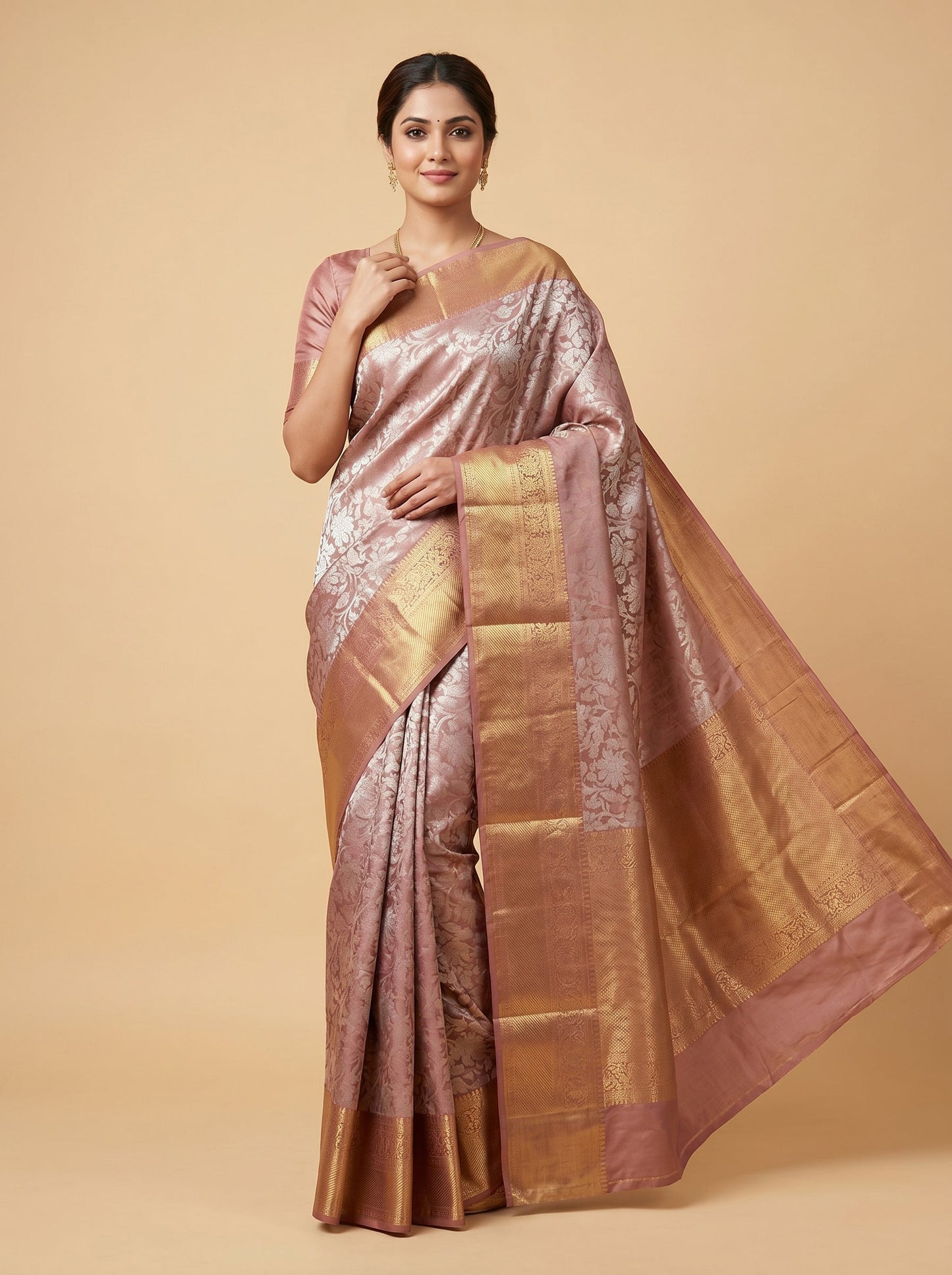 Light Pink Soft Glow Handloom Saree
