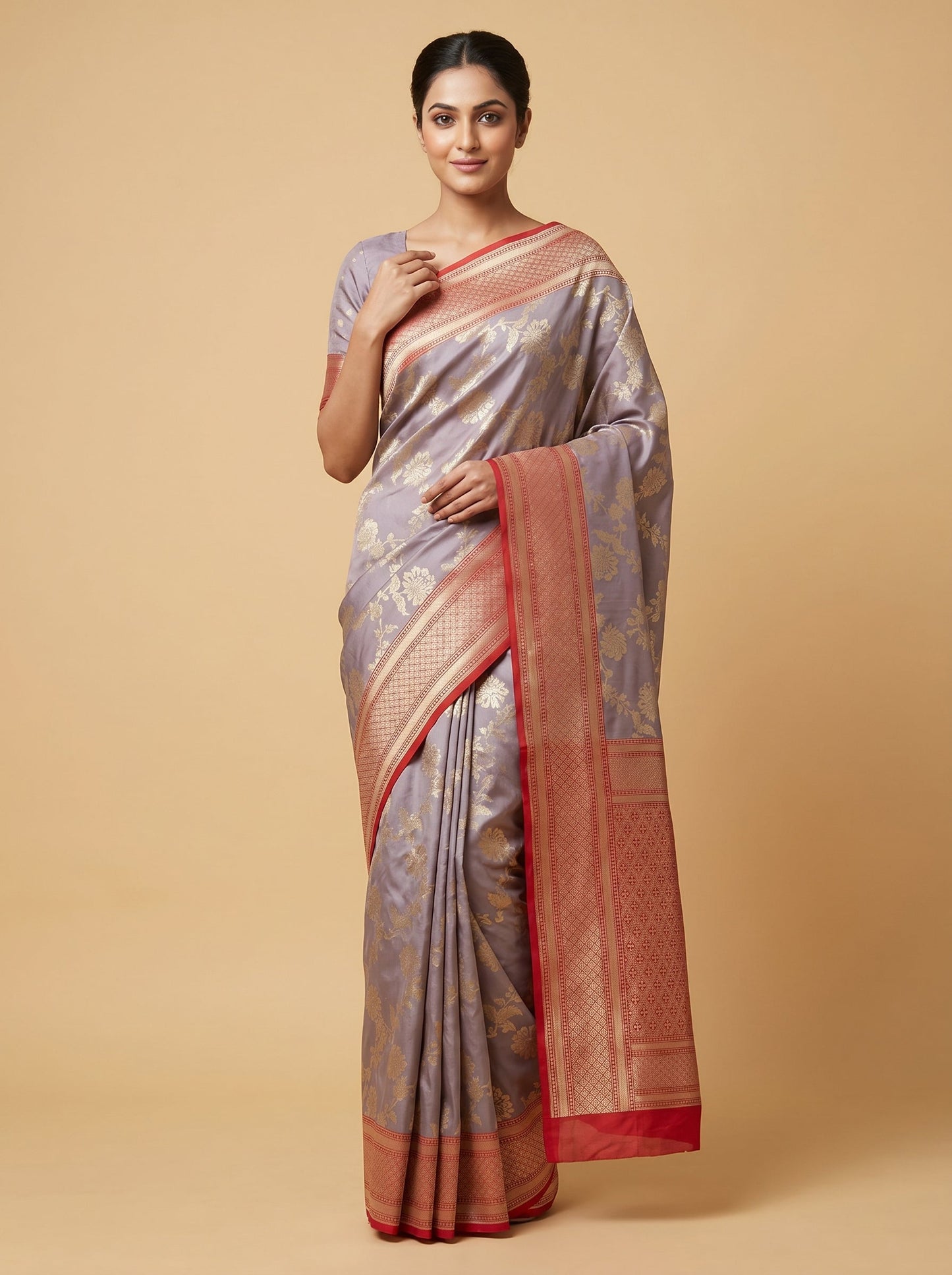 Light Purple Soft Tint Handloom Saree