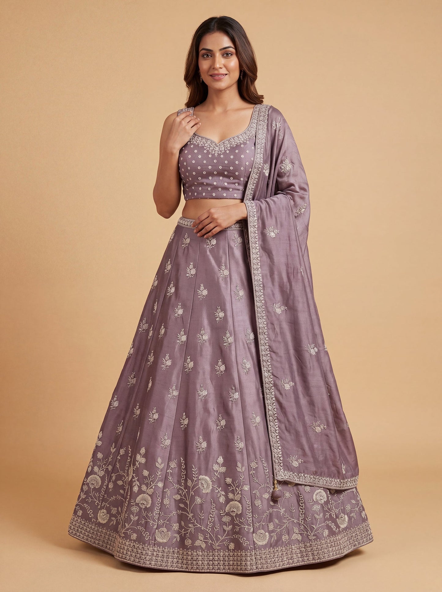 Lilac Heritage Lehenga