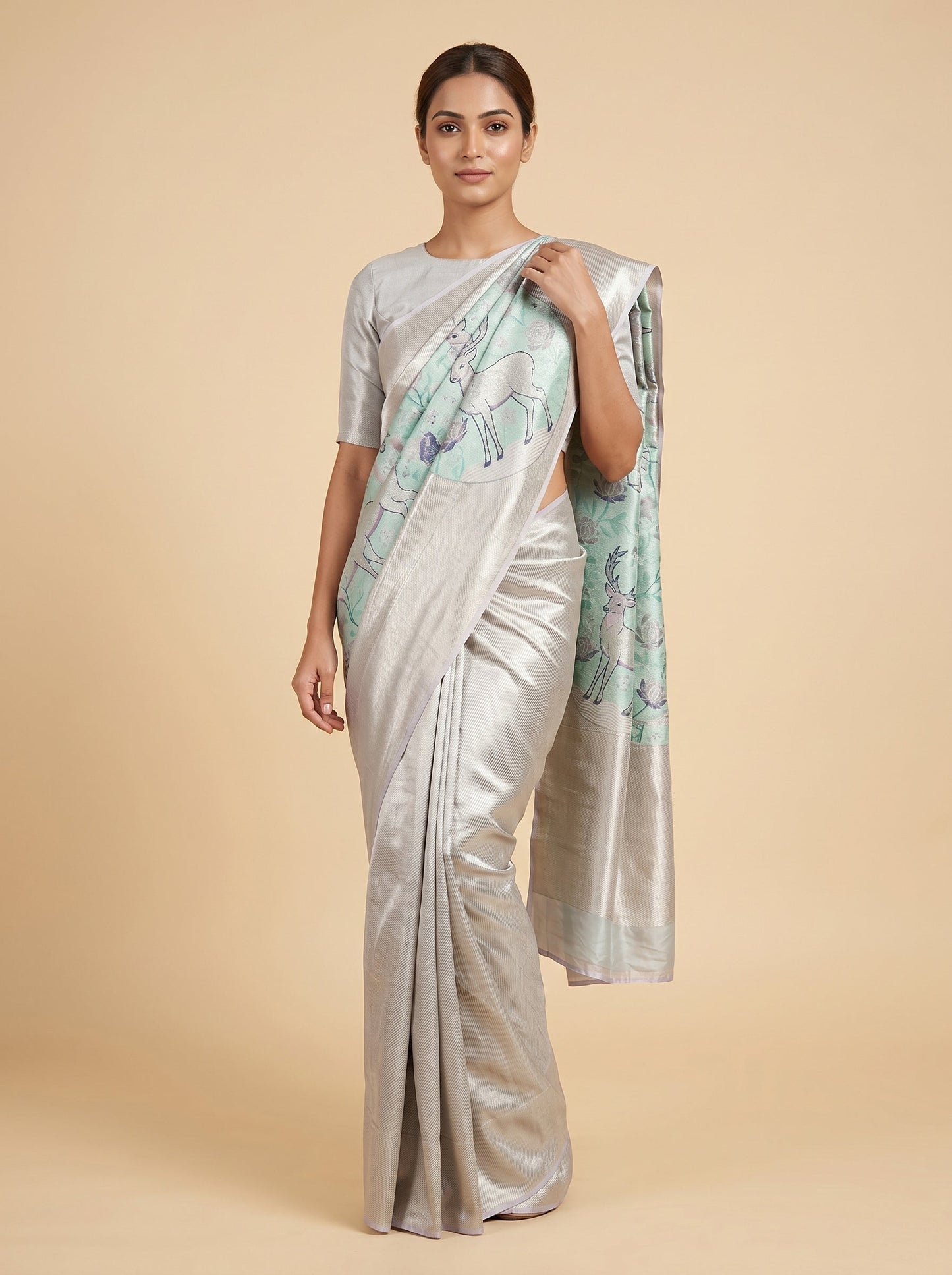Lilac Soft Drape Handloom Saree