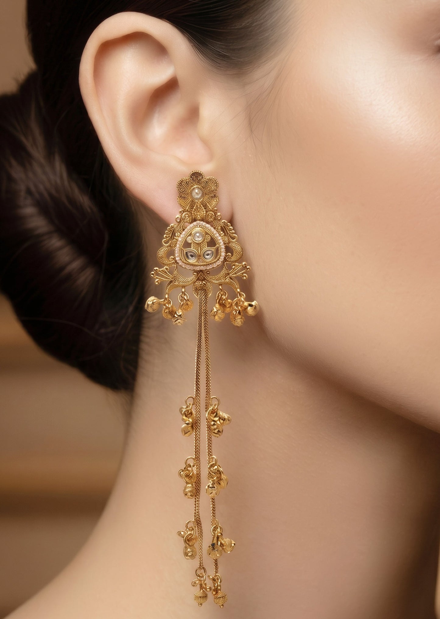 Long Tassel Dangler Earrings