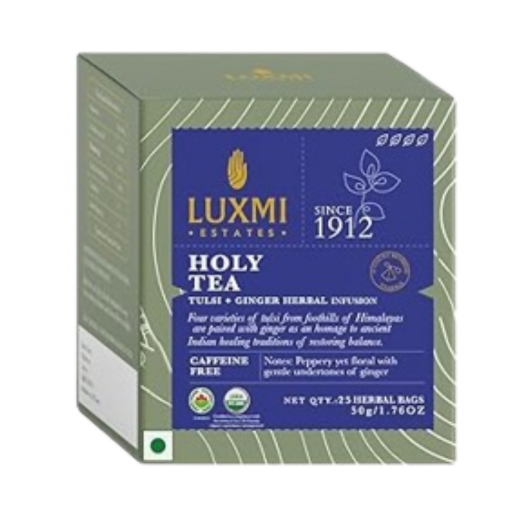 Luxmi Estates Holy Tea Tin - Tulsi Herbal Infusion
