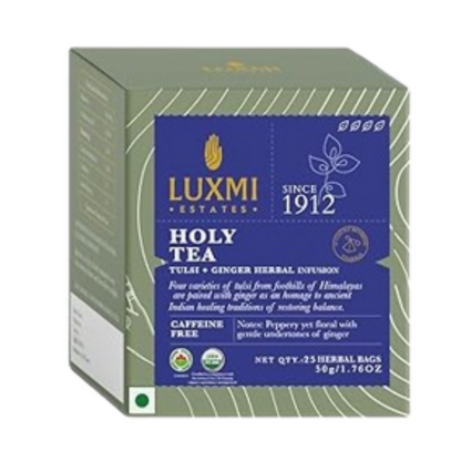 Luxmi Estates Holy Tea Tin - Tulsi Herbal Infusion