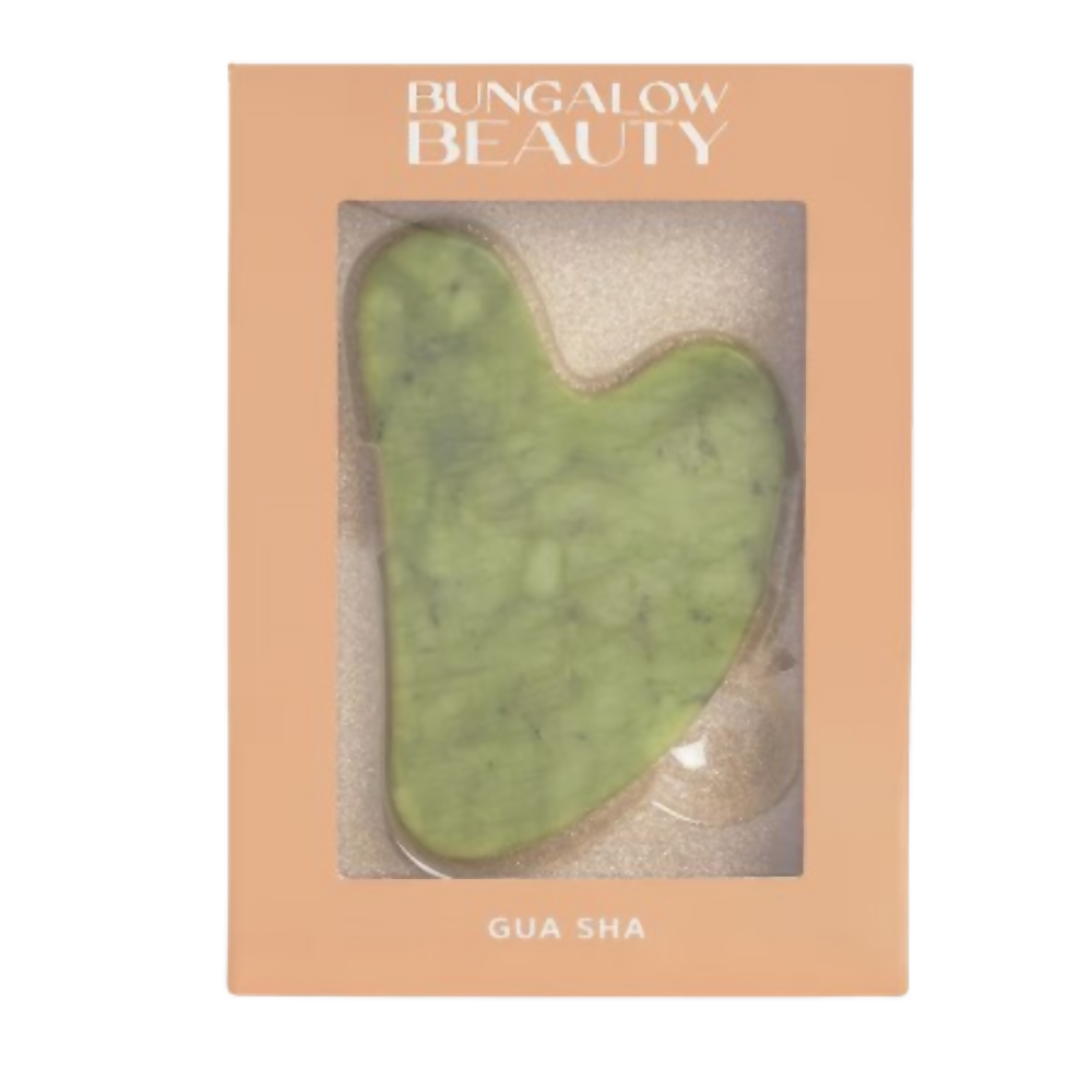 BUNGALOW BEAUTY Green Jade Gua Sha Facial Massage Tool