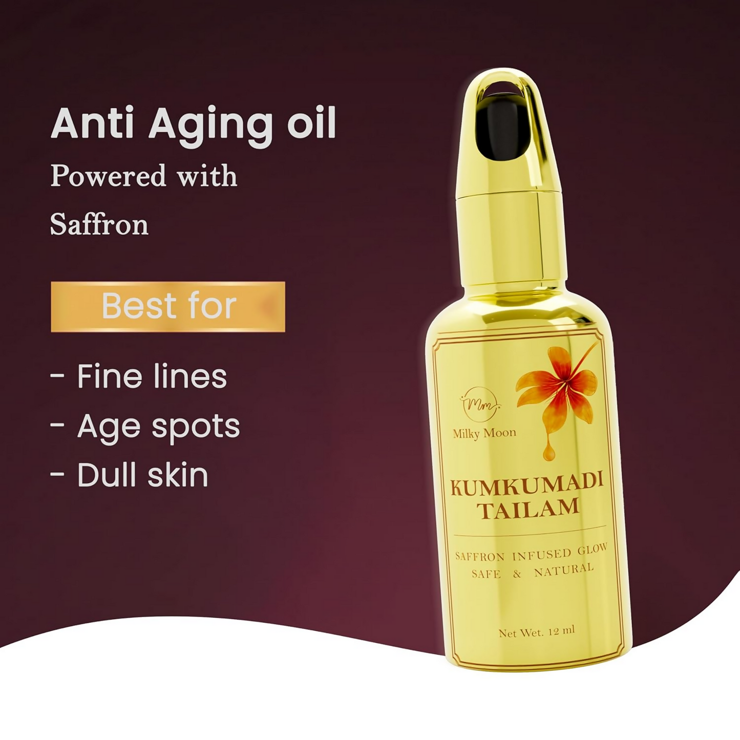 Milky Moon Kumkumadi Tailam Face Oil For Glowing Skin