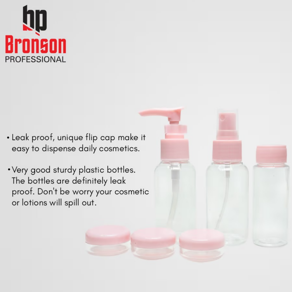 Bronson Professional 6Pc Travel Bottles And Travel Essentials