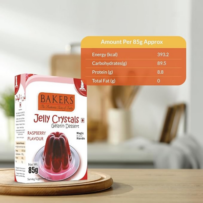 BAKERS Jelly Crystals (Gelatin Dessert) - Raspberry