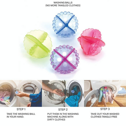 Success Stationery 12-Pack Reusable Washing Balls for Washing Machine