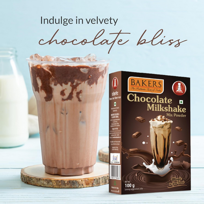 BAKERS Premium Milk Shake Mix - Blueberry, Badam, Butterscotch & Chocolate