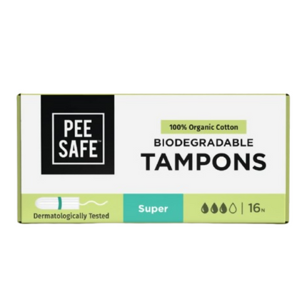 Pee Safe Organic Cotton Tampons