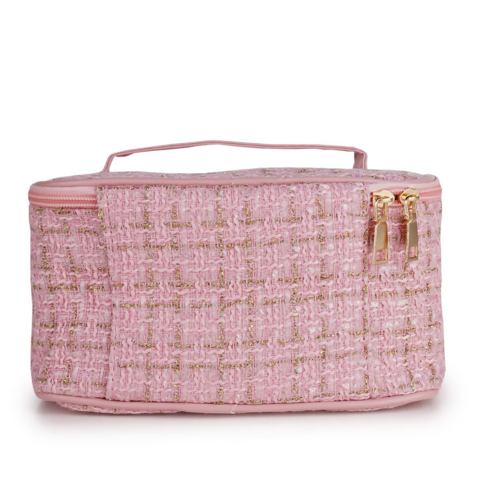 Bronson Professional Pink Makeup Pouch Cosmetic Organizer Kit