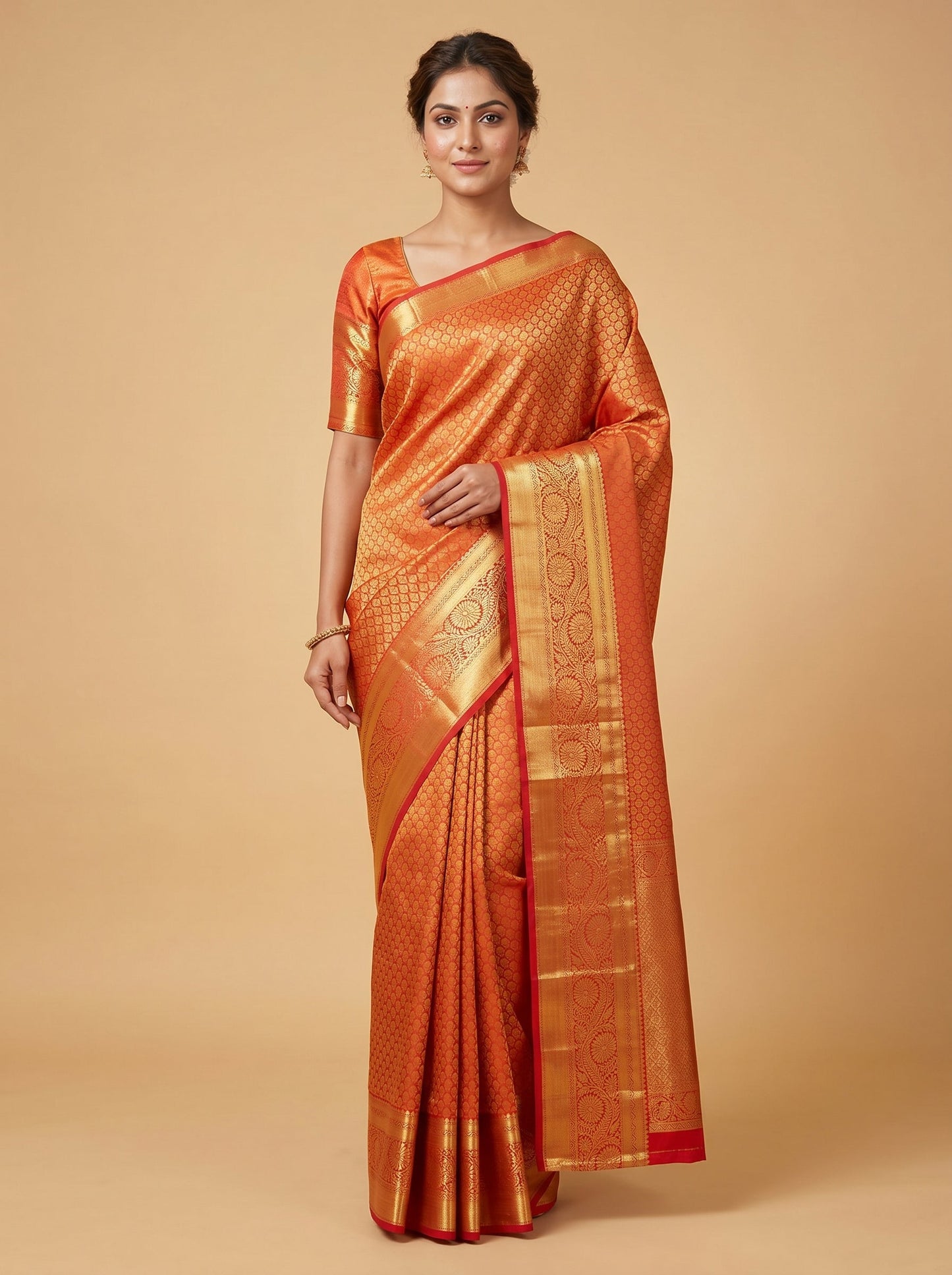 Maroon Deep Loom Handloom Saree