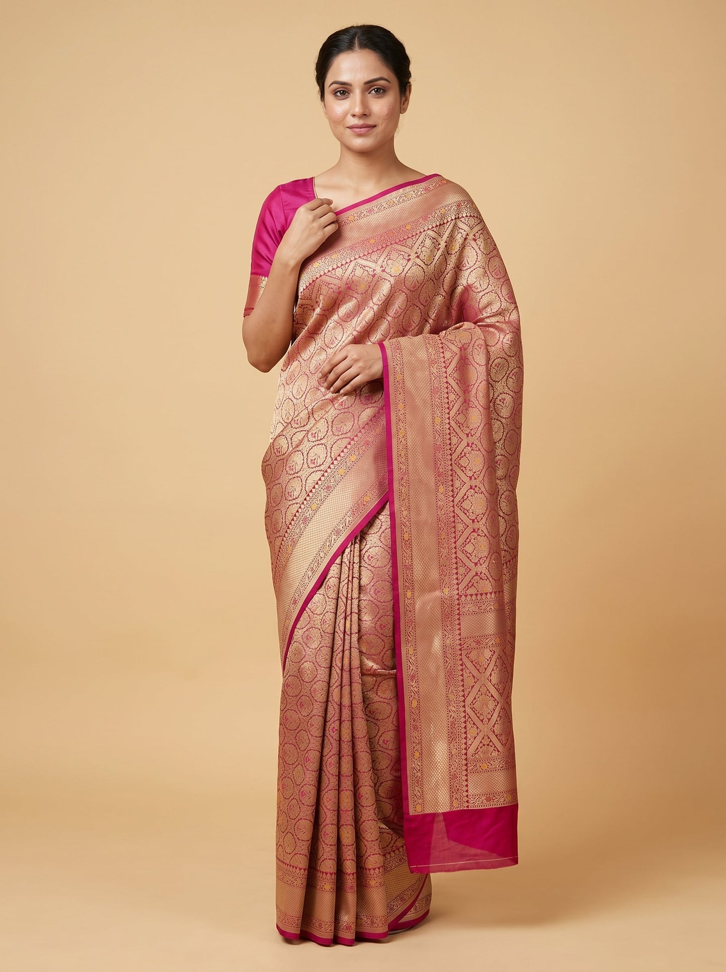 Maroon Rich Drape Handloom Saree